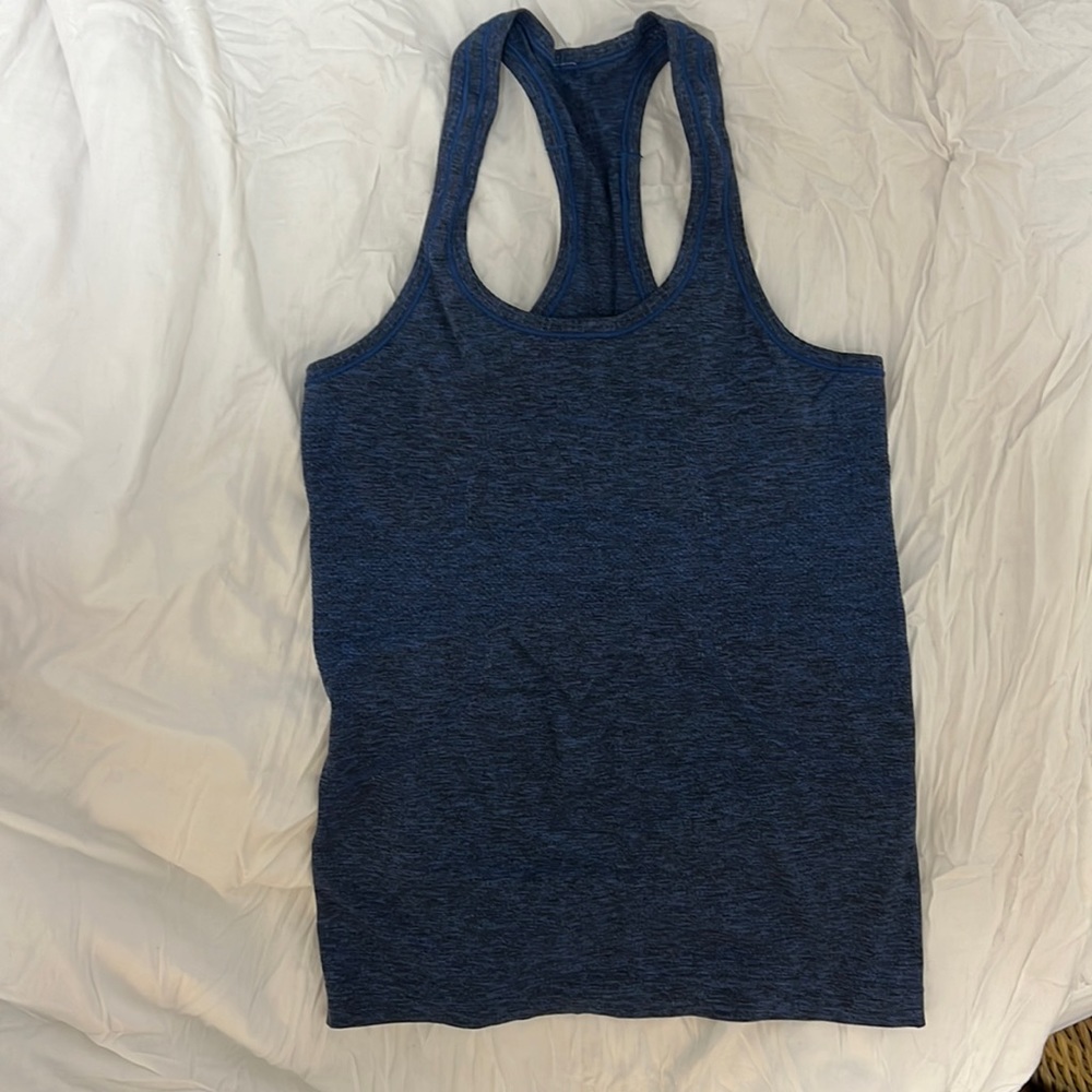 Lululemon blue space dye tank
